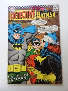 Detective Comics #363 (1967) VG- condition top staple detached from cover