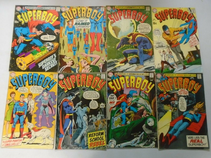 Superboy lot 17 different 15c covers from #158-176 avg 4.0 VG (1969-71)