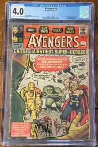 The Avengers #1 (1963) CGC Graded 4.0