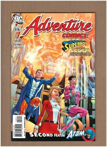 Adventure Comics #516 DC Comics 2010 Superboy Legion Super-Heroes Atom NM- 9.2 