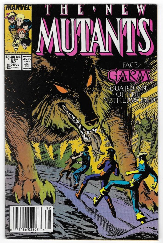 The New Mutants #82 Newsstand Edition (1989)