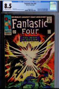 Fantastic Four #53 CGC 8.5 OW/White pgs  Origin & 2nd app. Black Panther