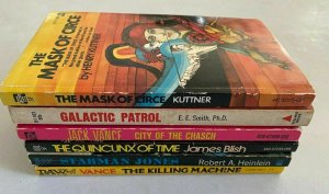 SciFi paperback lot all 6 different books (years vary)