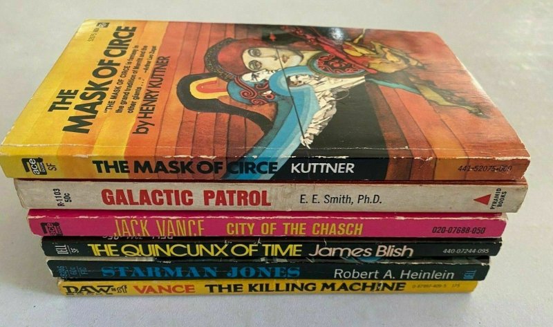 SciFi paperback lot all 6 different books (years vary)