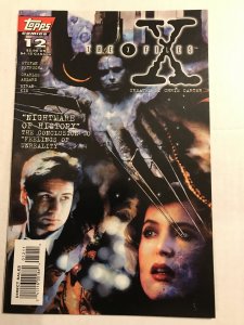 THE X-FILES #12 : Topps 12/95 VF; TV, Fox & SCULLY photo cover