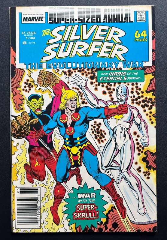 Silver Surfer Annual #1 (1988) War With Super Skrull Evolutionary/Eternals VF