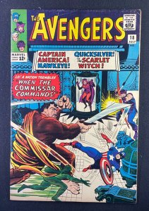 Avengers (1963) #18 FN (6.0) Jack Kirby Don Heck Hawkeye
