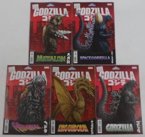 Godzilla Destroys the Marvel Universe 1-5 full set Action Figure ; Marvel (AC65)