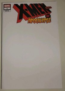 X-MEN OF APOCALYPSE ALPHA #1 MARVEL COMICS 2025 BLANK COVER VARIANT NM