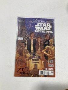 Star Wars Shattered Empire Near Mint Nm 1st Poe Dameron Parents Signed Marvel