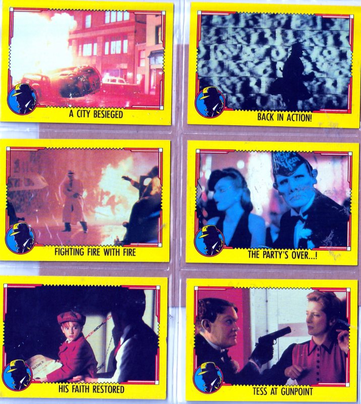 Dick Tracy Trading Cards Based on The 1990 Cult Classic !