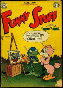 FUNNY STUFF #48 1949-DC COMICS-FROG AND DODO SUPERMAN G/VG