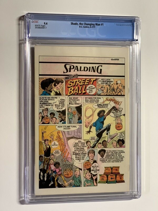 Shade the changing man 1 cgc 9.4 wp dc comics 1977