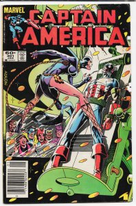 Captain America #301 Newsstand Edition (1984) Captain America