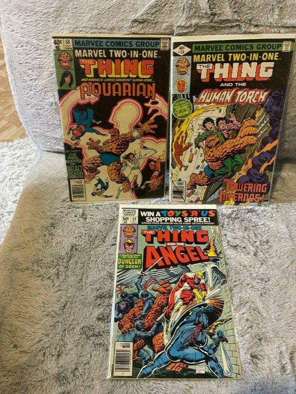 Lot of 3 Books Marvel Two-In-One 58 59 68 