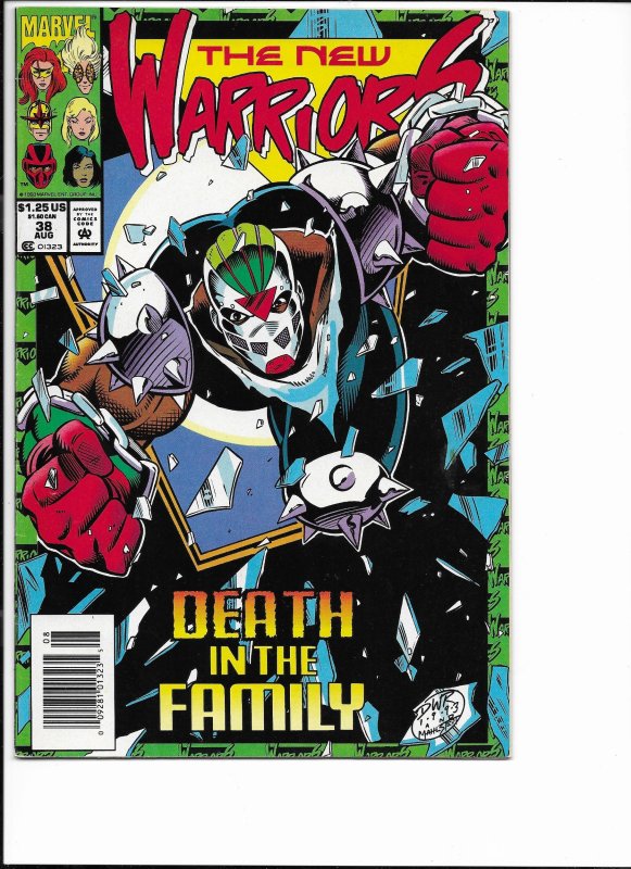 The New Warriors #38 Newsstand Edition (1993)