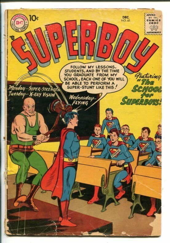 SUPERBOY #61-1957-DC-BARGAIN COPY-good minus