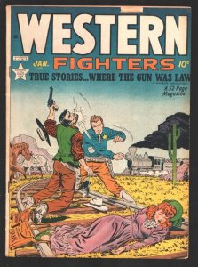 Western Fighters Vol.2 #2 1950-Death Valley-Custer's Last Stand-Woman on trai...