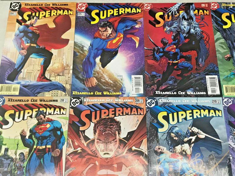 SUPERMAN#204-215 VF/NM LOT 2004 JIM LEE RUN DC COMIC