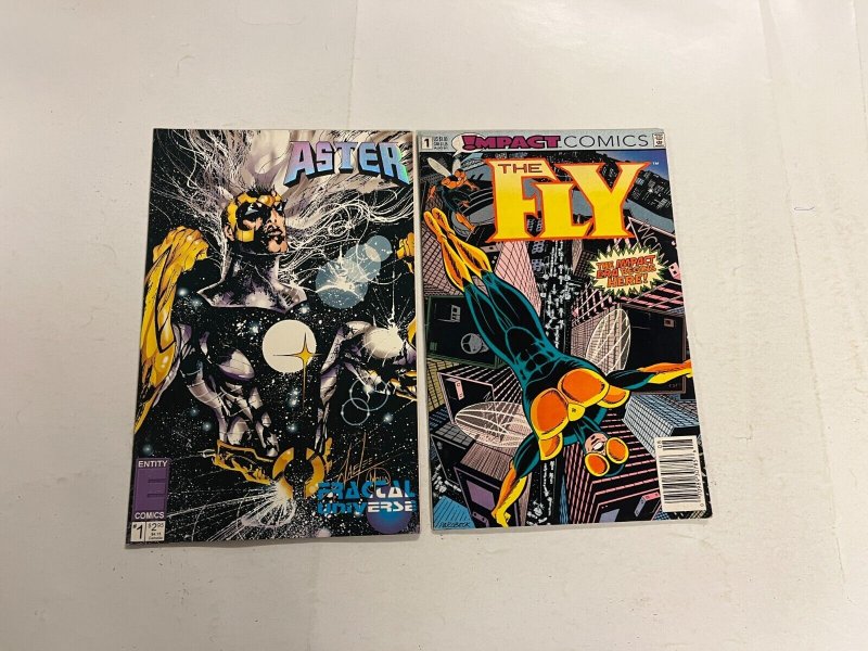 4 comics The Fly 1 Aster 1 Eden Matrix 1 Storm Watcher 1 5 JW36