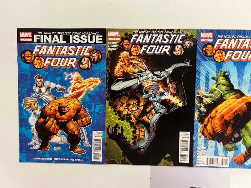 4 Fantastic Four Marvel Comic Books # 607 609 610 611 Avengers Hulk 108 JS44