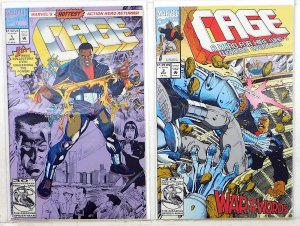 Cage Lot of 2 #1, 2 (1992) Marvel Comics 1st Print Comic Books