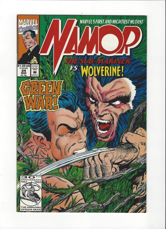 Namor The Sub-Mariner #24 Vs. Wolverine John Byrne Story and Art NM