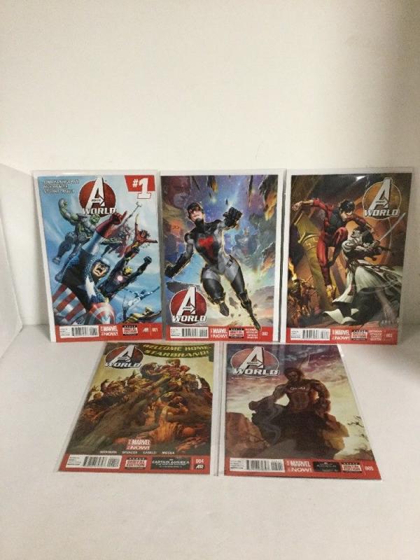 Avengers World 1 2 3 4 5 Lot Set Run Nm Near Mint Marvel Now 