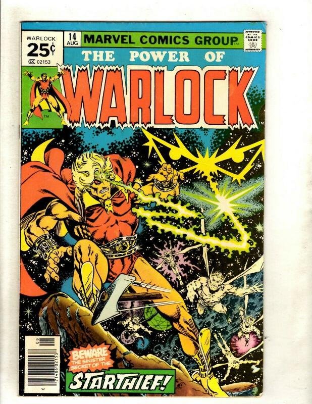 Warlock # 14 VF Marvel Comic Book Starthief Avengers Hulk Thor Iron Man Wasp HY1