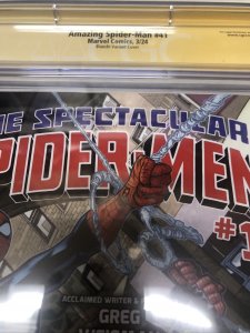 Amazing Spider-Man (2024) #41 (CGC 9.8) Signed Simone Bianchi * Variant Cover