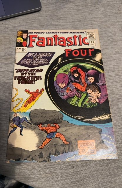 Fantastic Four #38 Sandman! Medusa!  Jack Kirby! Marvel 1965