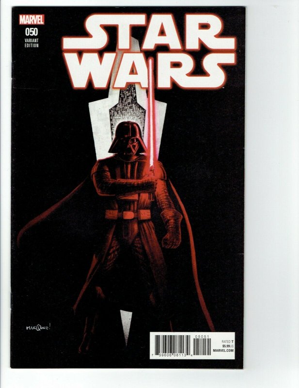 STAR WARS #50 NM MARQUEZ VARIANT COVER DARTH VADER MARVEL COMIC 2018 \