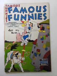 Famous Funnies #165 (1948) Fair Condition  Spine Split not attached