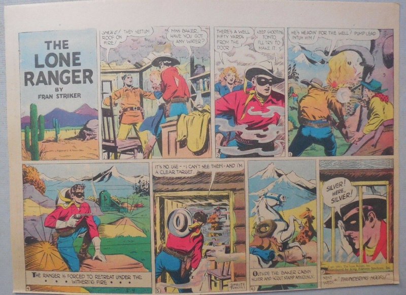 Lone Ranger Sunday Page by Fran Striker and Charles Flanders from 5/9/1943