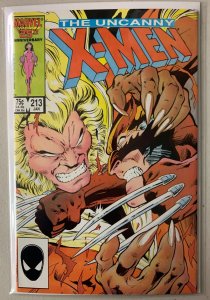 Uncanny X-Men #213 Direct Marvel 1st Series (7.0 FN/VF) (1987)