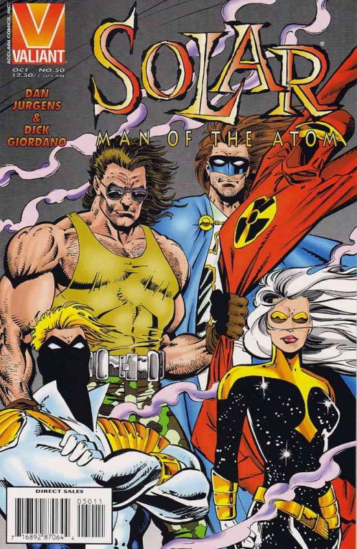 Solar, Man of the Atom #50 VF ; Valiant | Dan Jurgens