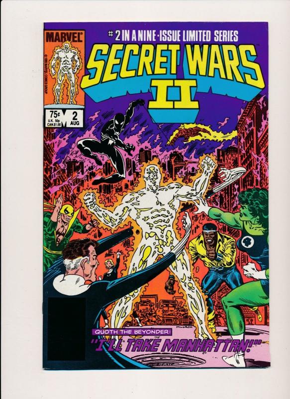 MARVEL COMICS SECRET WARS II LOT #1-#5, #7-#8  F/VF (HX646)