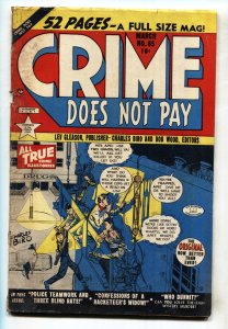 CRIME DOES NOT PAY #85 1950-CHAS BIRO-PRE CODE-VIOLENT comic book