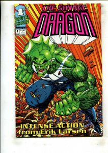 THE SAVAGE DRAGON #1 (9.2) BAPTISM OF FIRE!! 1992