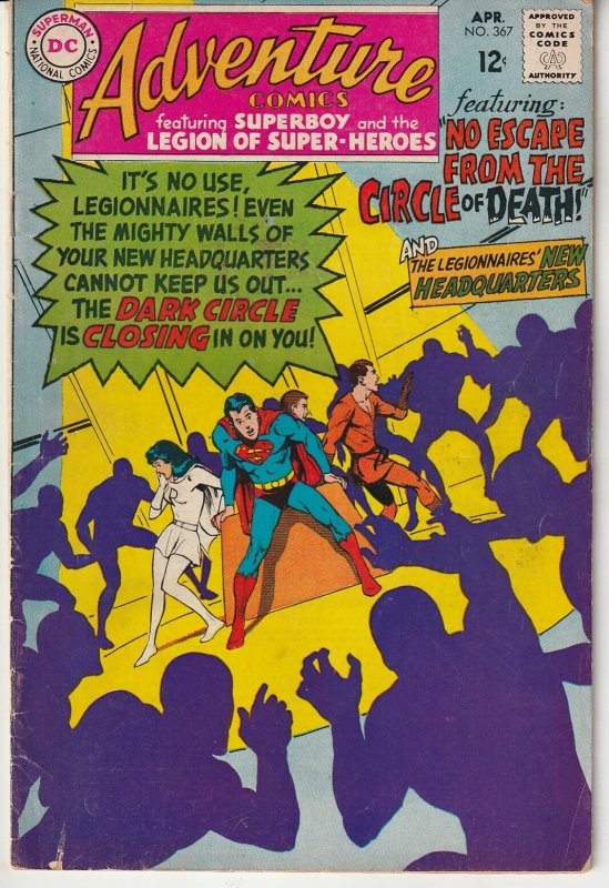 Adventure Comics #367 (1968)  1st Dark Circle ?