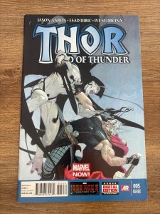 Thor God Of Thunder # 5 VF 2nd Print Variant Marvel Comic Book Ribic 8 J273
