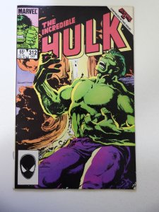 The Incredible Hulk #312 (1985) VG Condition tape pull bc