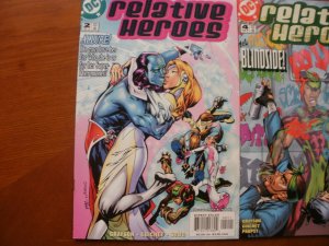 3 NM DC RELATIVE HEROES Comic #2 #4 #5 (2000) (Allure Blindside Omni) Grayson