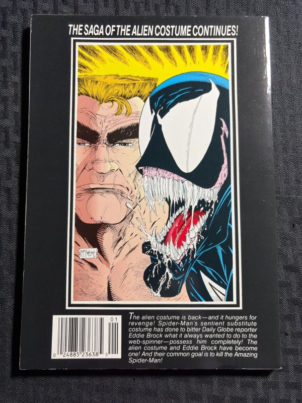1990 SPIDER-MAN VS VENOM TPB SC FVF 7.0 1st Marvel Comics / Todd McFarlane
