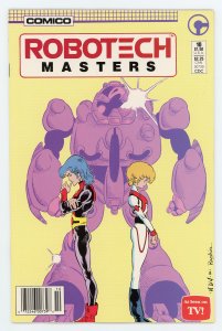 Robotech Masters #10 Mike Baron Comico Rare Newsstand VF+