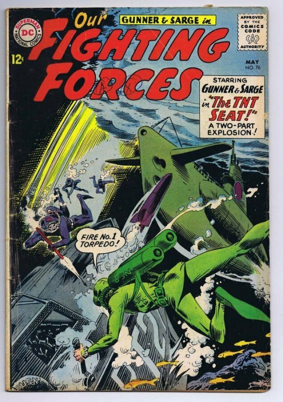 Our Fighting Forces #76 ORIGINAL Vintage 1963 DC Comics  