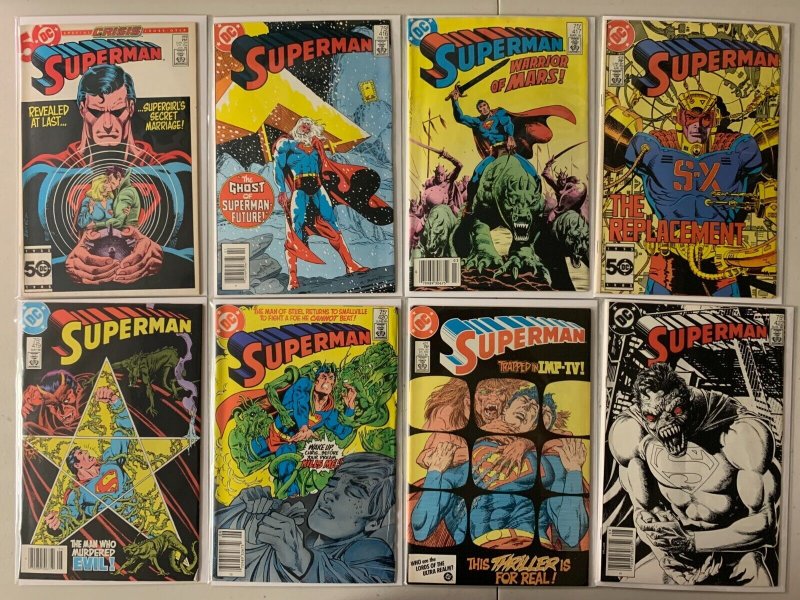 Superman/Adventures of Superman lot #371-440 + 3 ann + 3 spec 46 diff (1982-88)