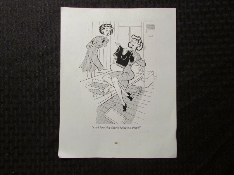 1950s? Military Cartoon STAT 8.5x11 VG/FN 5.0 Sexy Female Soldiers - Humorama?