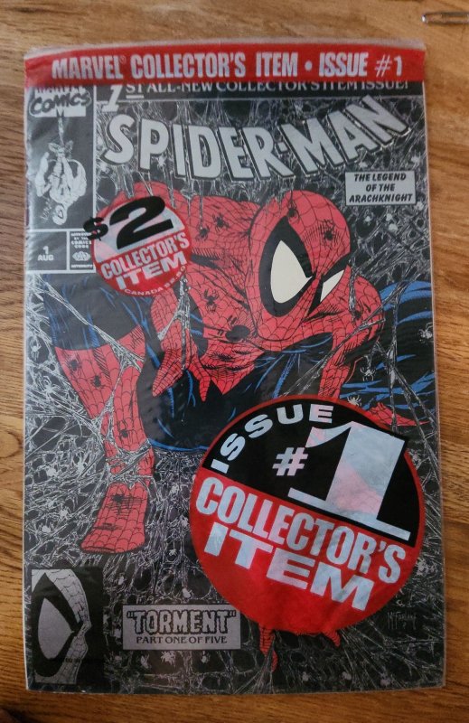 Spider-Man #1 Special Silver Variant Polybagged (1990)