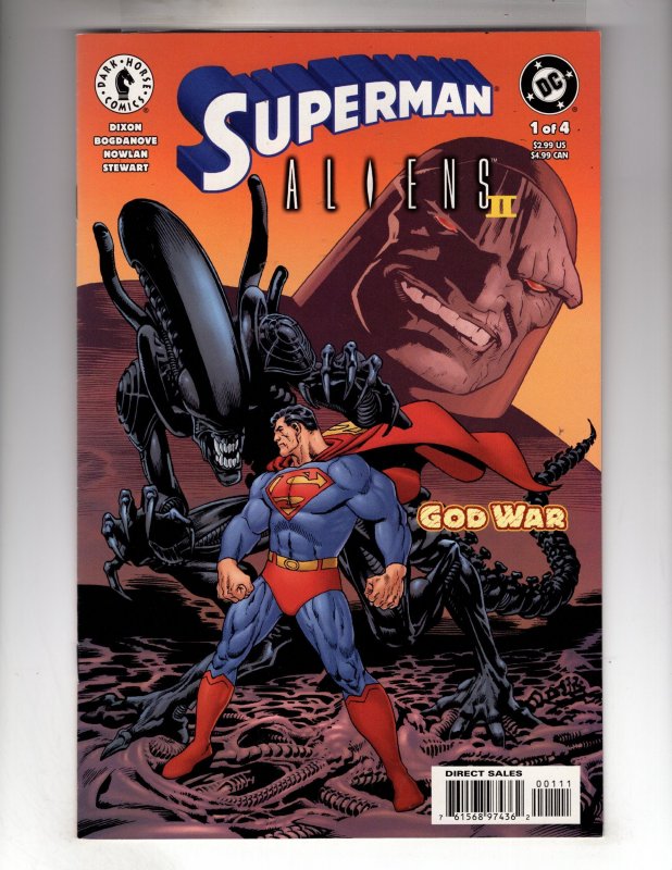 Superman Aliens 2: God War #1 (2002) DARKSEID!!!  / EBI#3